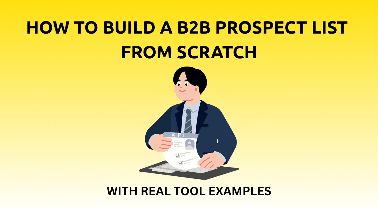 B2B list building workflow diagram