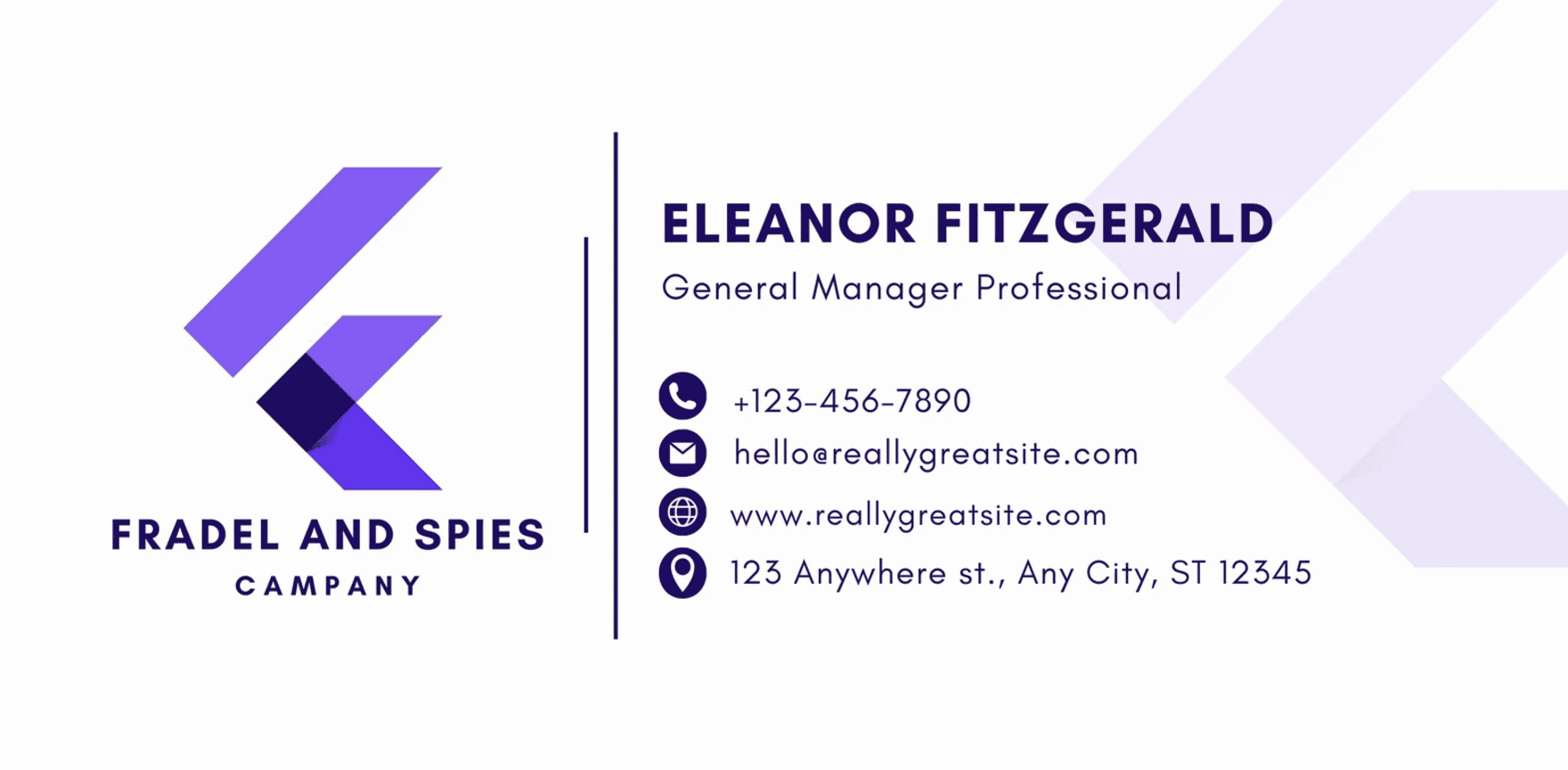 Brand-focused email signature example with logo and tagline