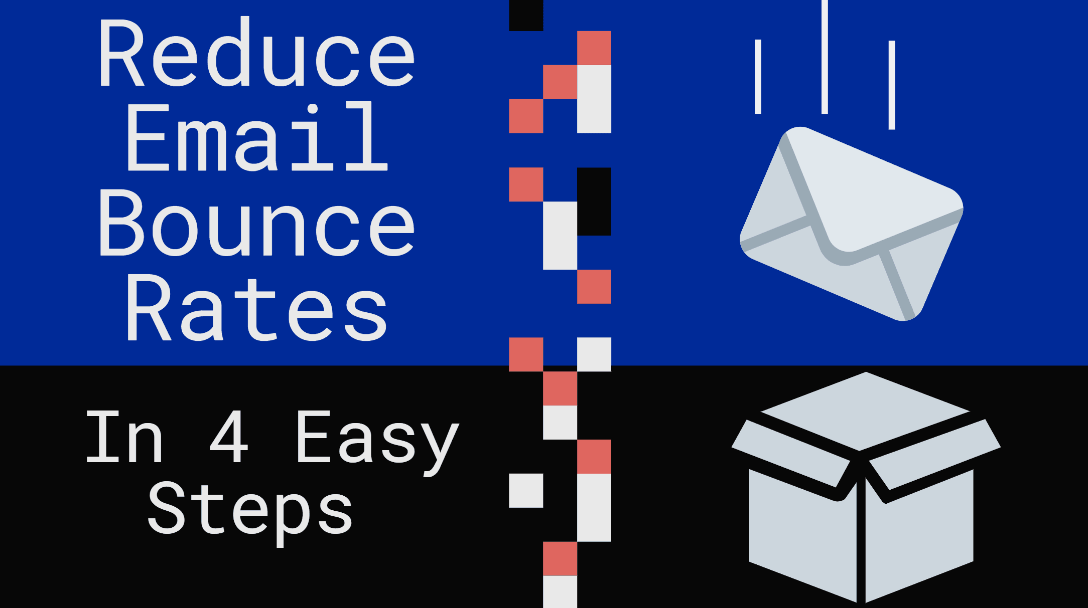 Chart showing where email bounce rate crosses from acceptable into high-risk territory
