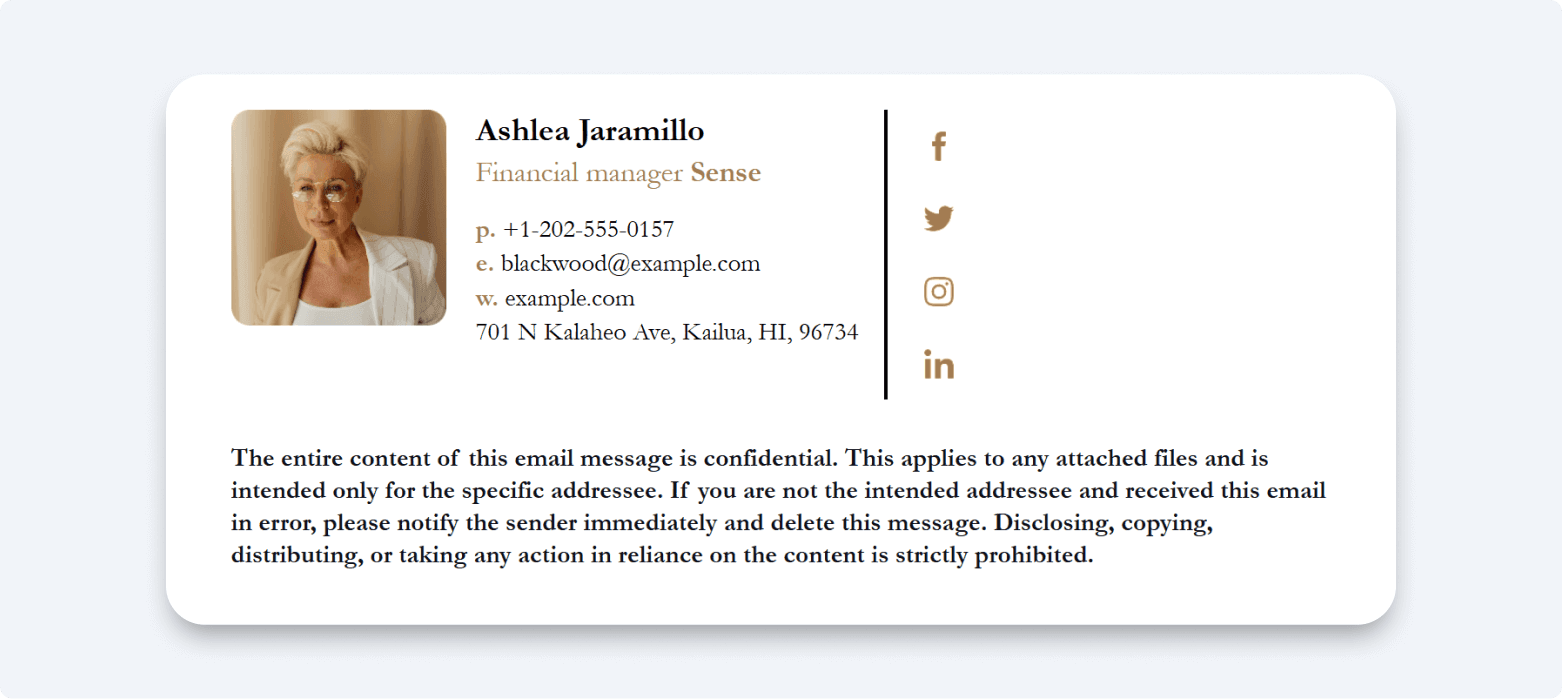 Breach of confidentiality email disclaimer example