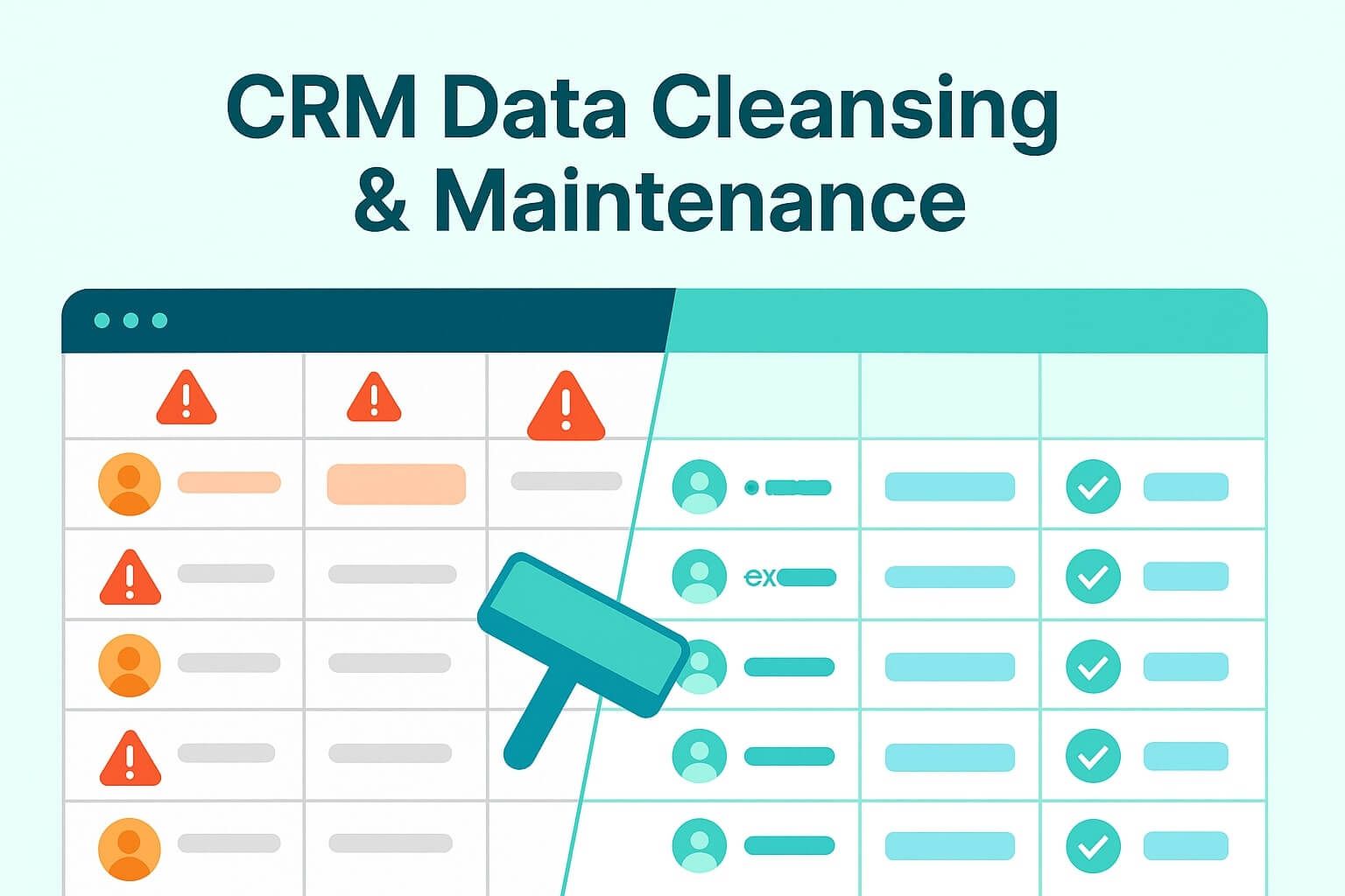 Auditing and cleaning CRM data before migration