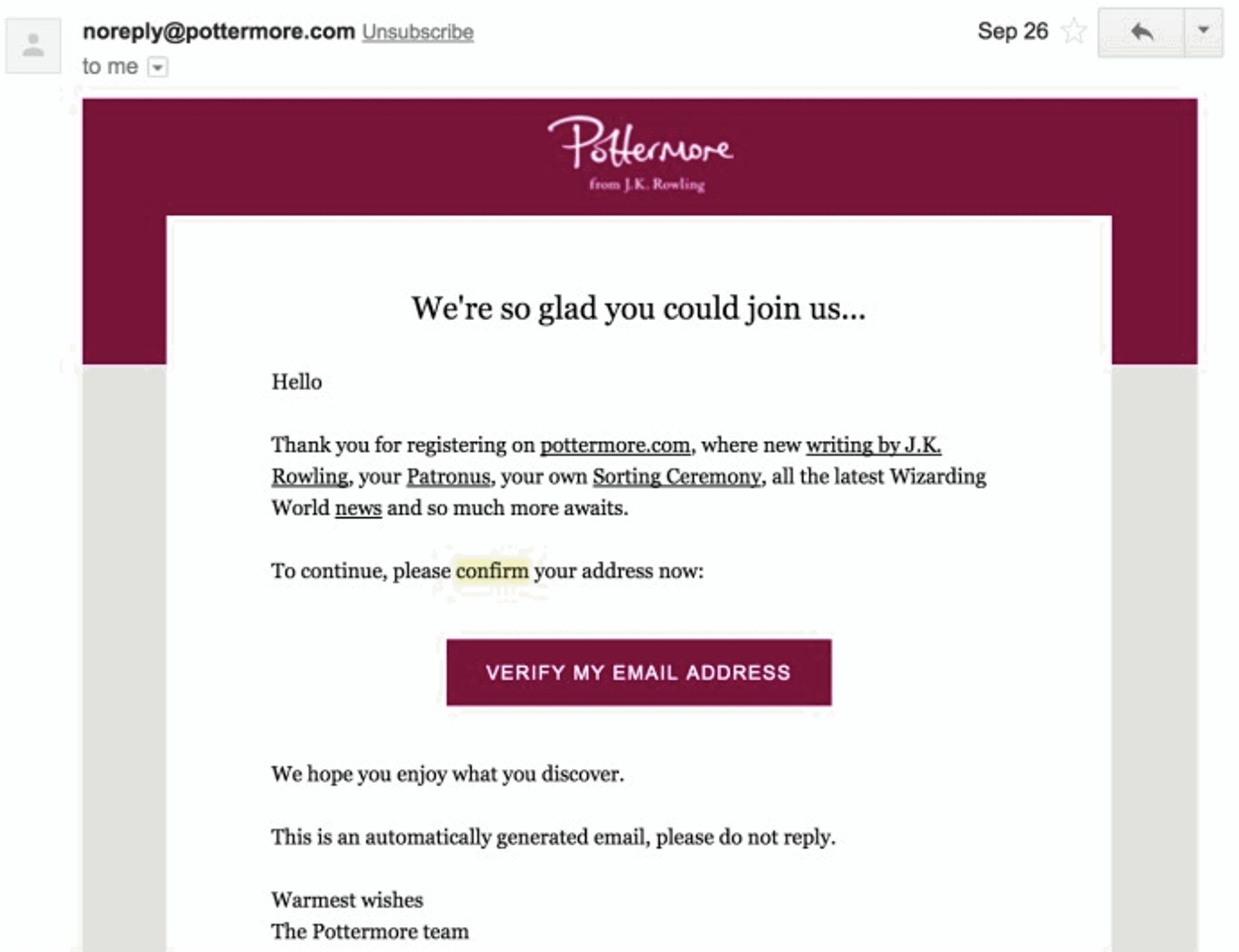 Double opt-in email confirmation workflow process