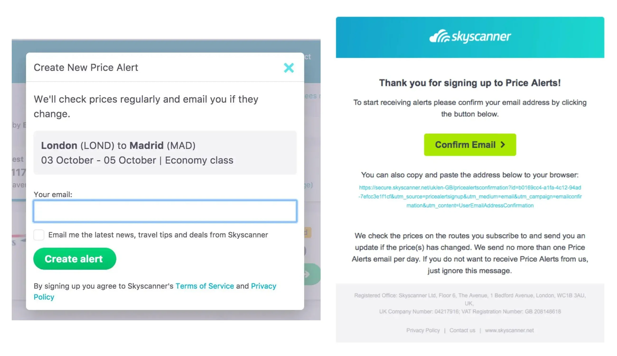 Double opt-in confirmation email example