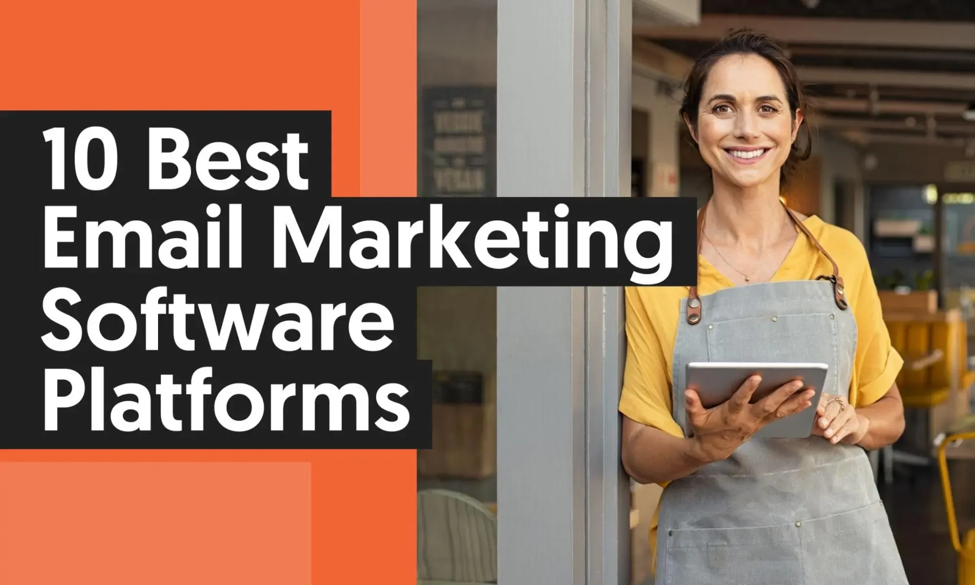 Email marketing dashboard showing subscriber list and campaign metrics