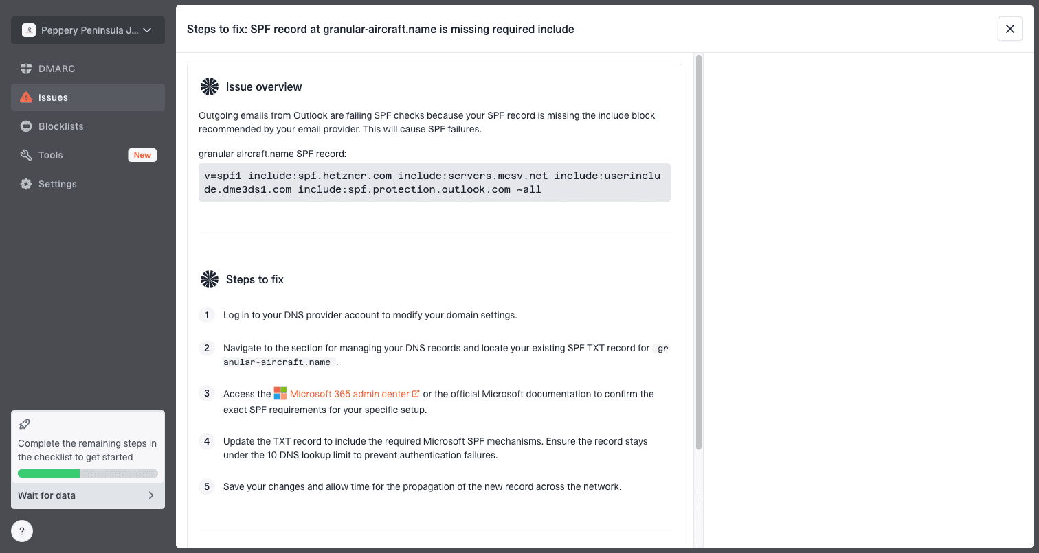 Steps for resolving an email delivery issue