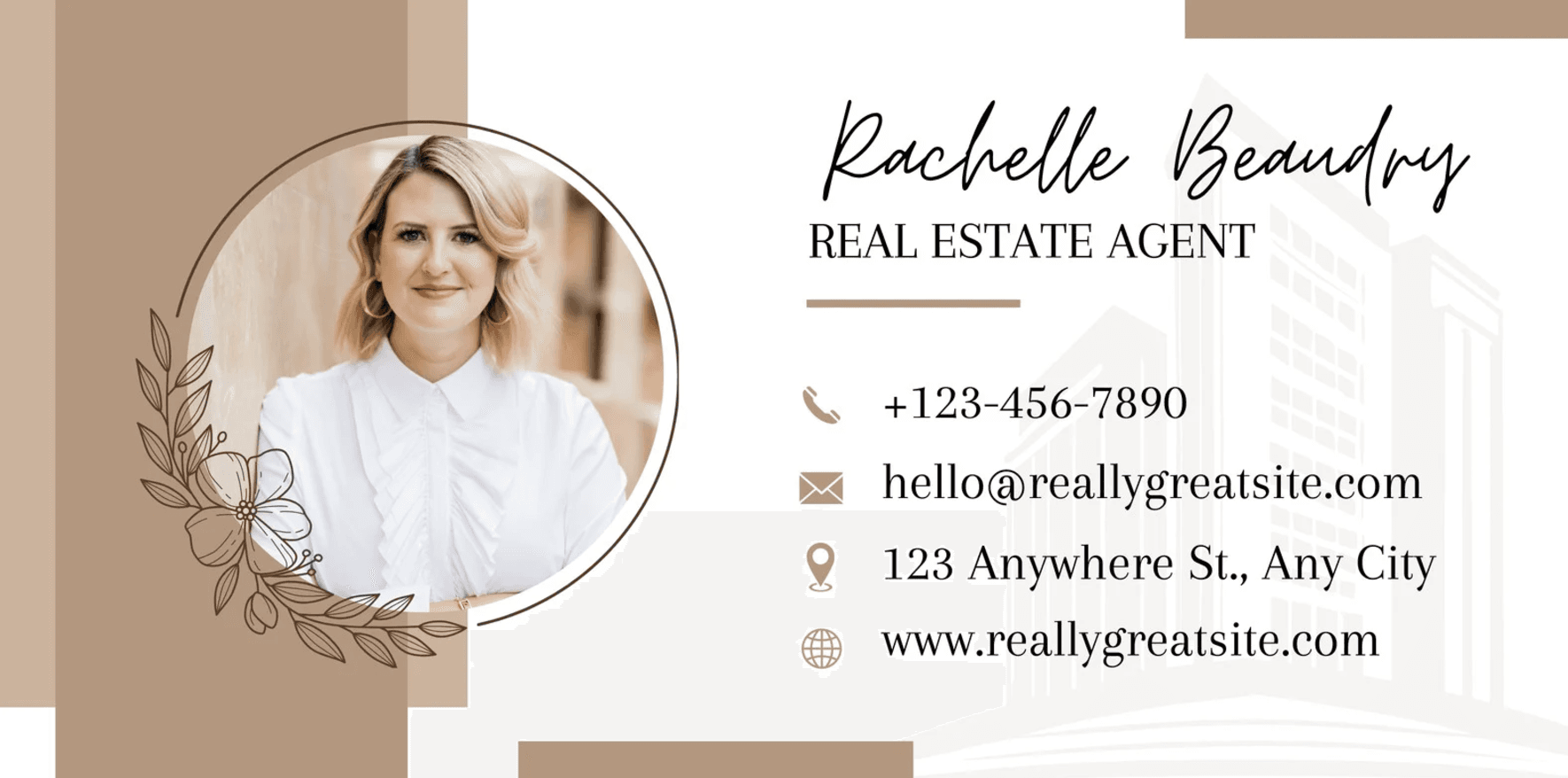 Handwritten style email signature example