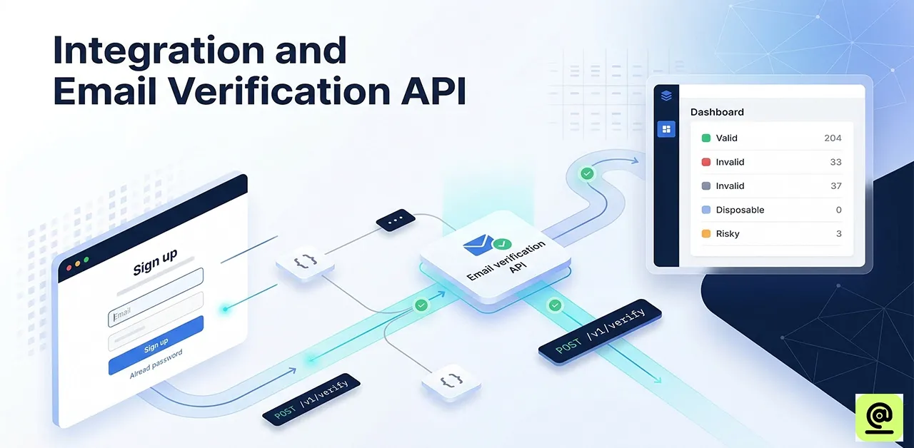 How to integrate an email verification API into a signup form