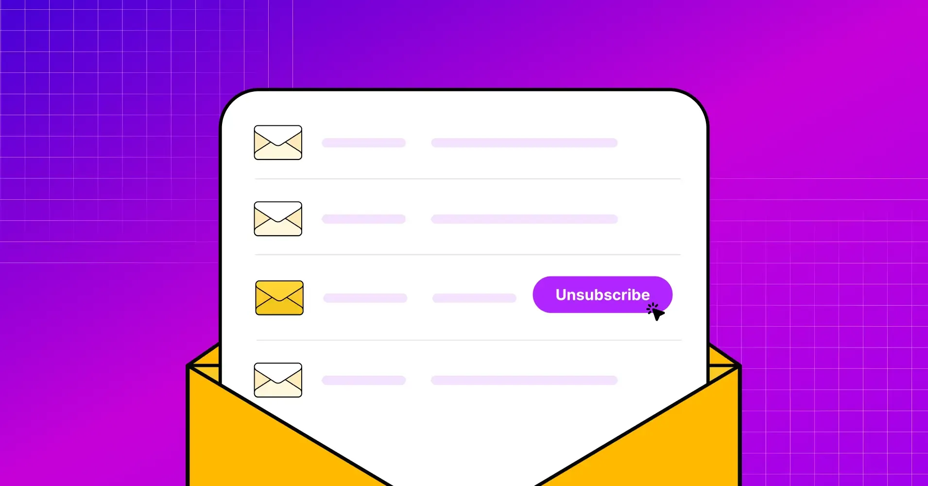 How a list-unsubscribe header works between sender and inbox provider