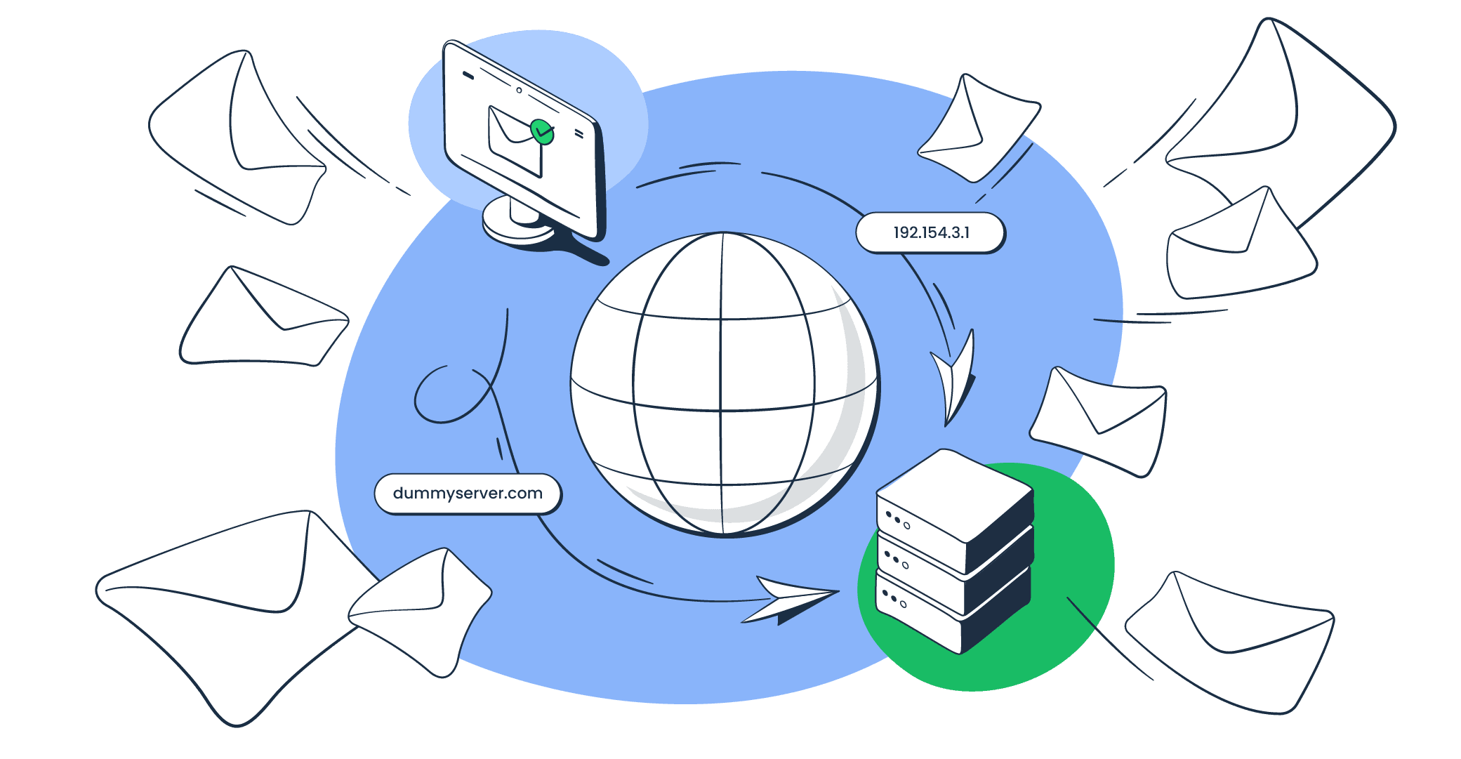 MX record priority values determining which mail server receives email first