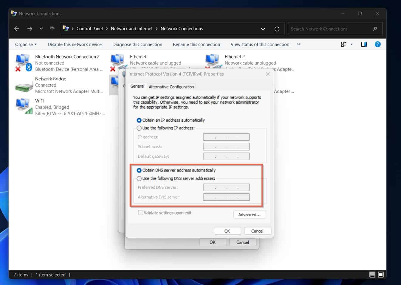 Running the nslookup command for a reverse DNS lookup in a terminal