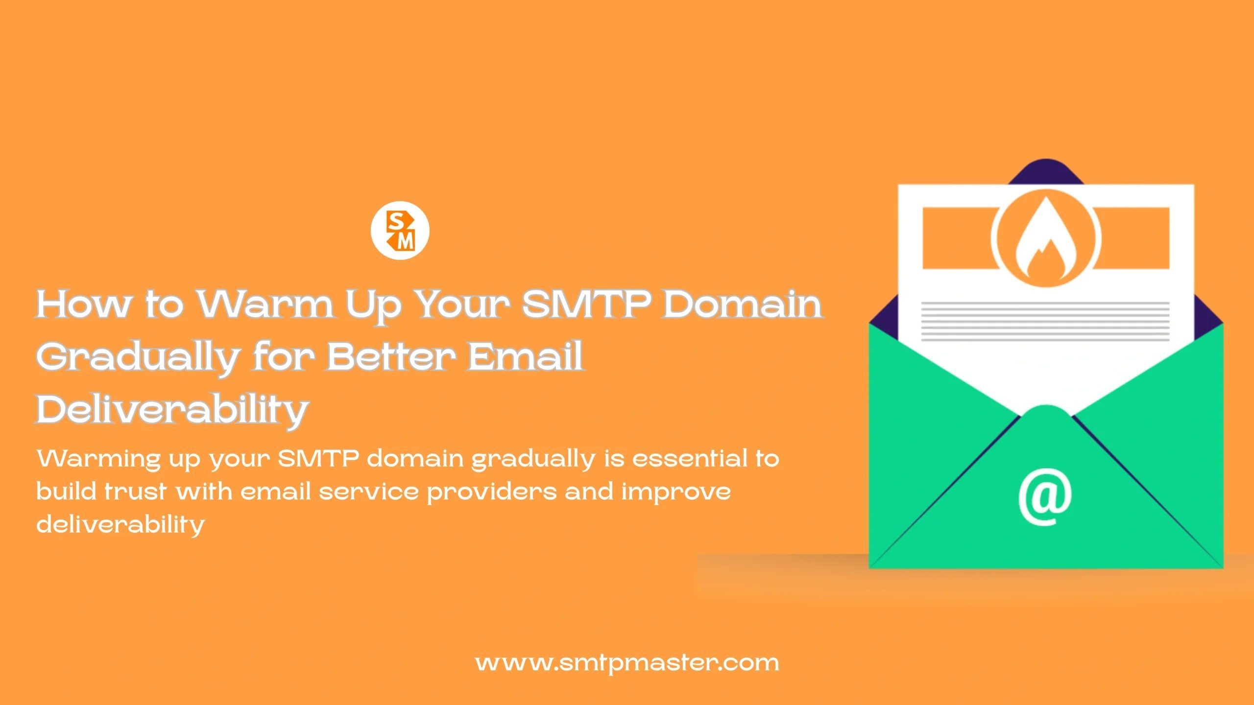 A gradual SMTP warmup sending schedule over several weeks