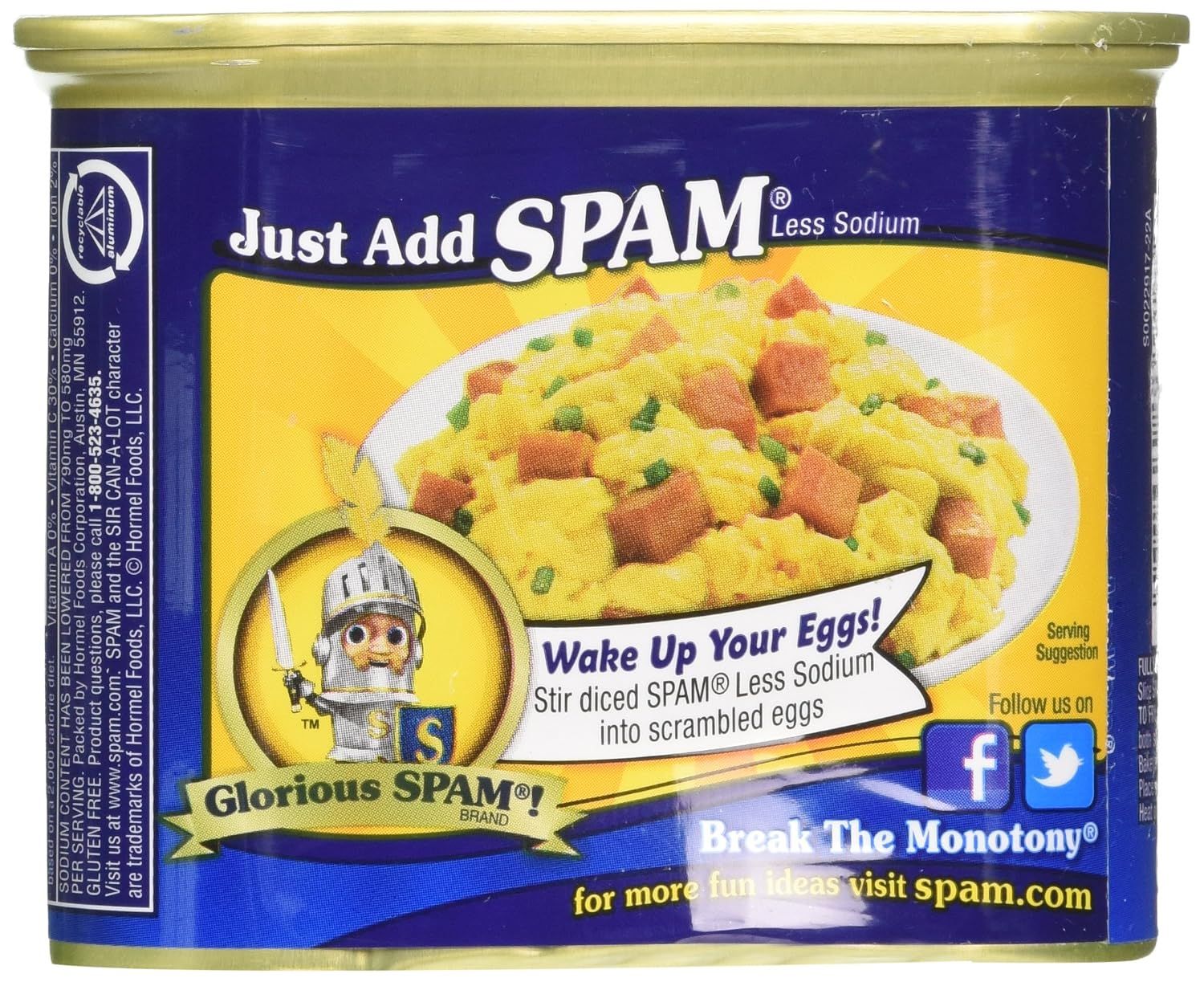Several cans of SPAM stacked together, illustrating the repetition behind the term spam