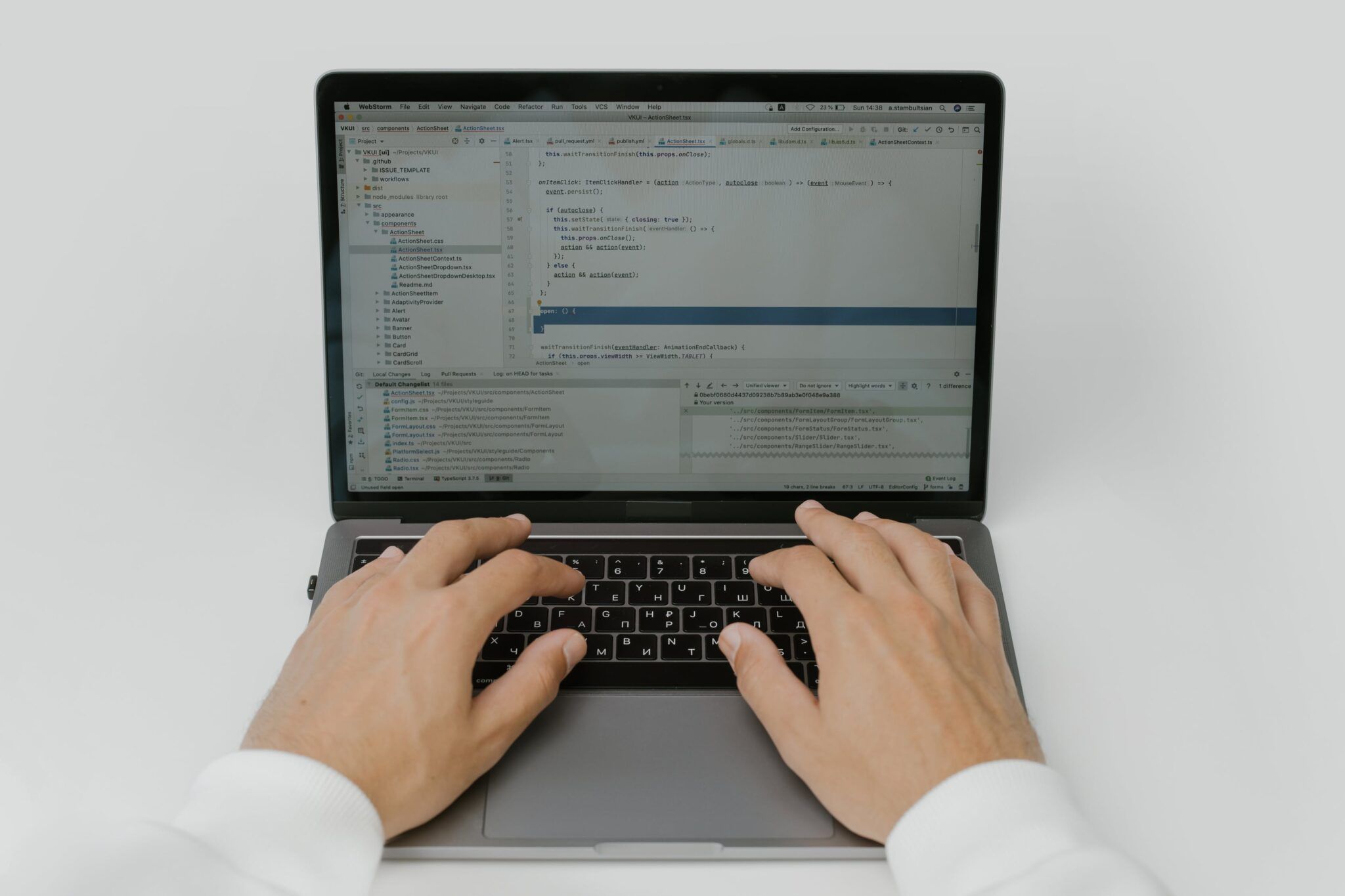 Cybersecurity concept showing a look-alike domain threat targeting a laptop user
