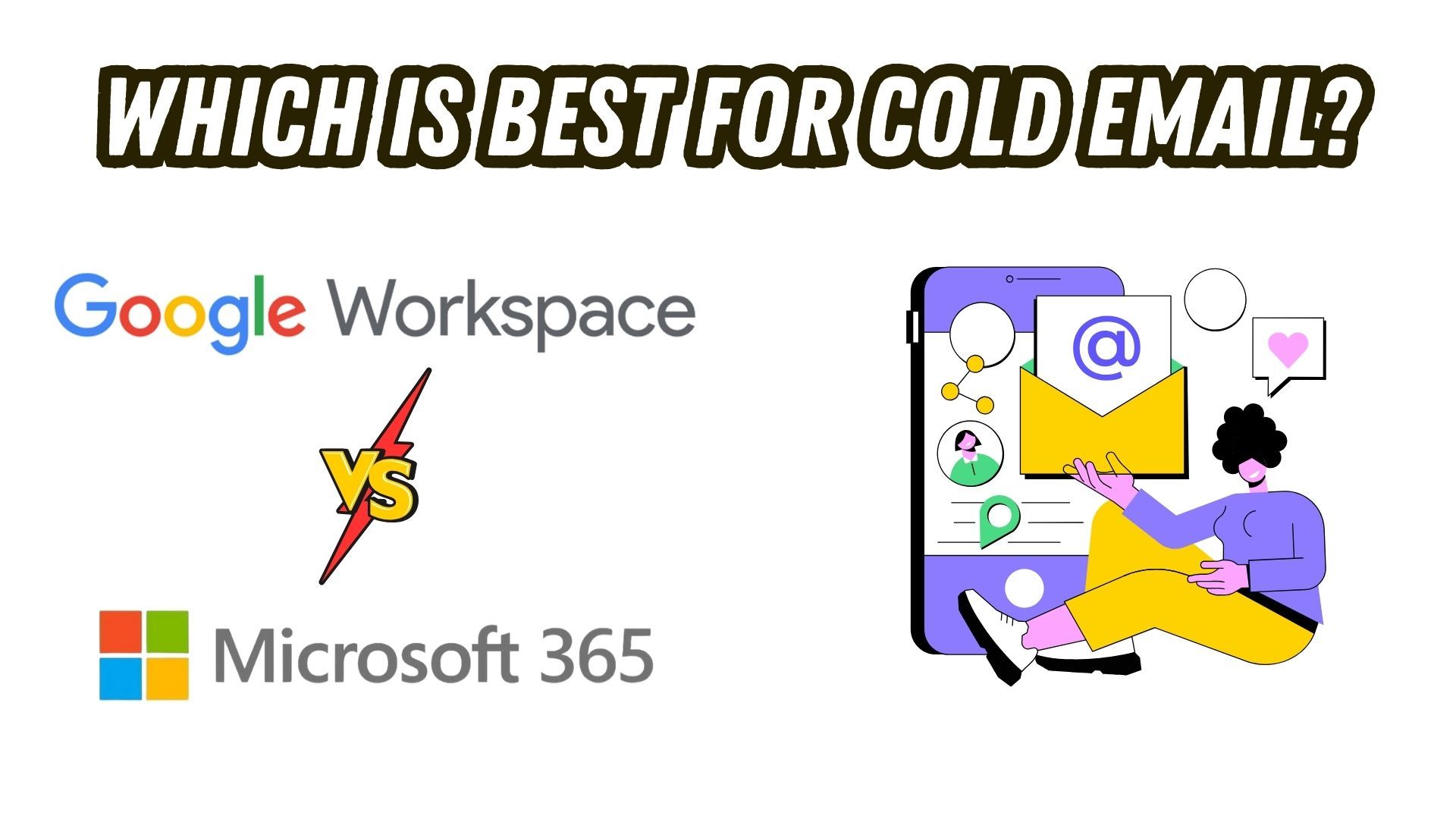 Google Workspace and Microsoft 365 pricing for cold email teams